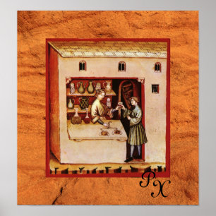 ANTIEK FARMACIE, Farmaceutische vorm, Geneesmiddel Poster