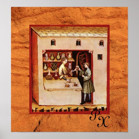 ANTIEK FARMACIE, Farmaceutische vorm, Geneesmiddel Poster (Voorkant)