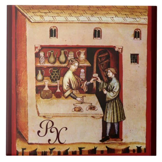 ANTIEK FARMACY Medicine, Geneesmiddelenwinkel, Mon Tegeltje (Voorkant)