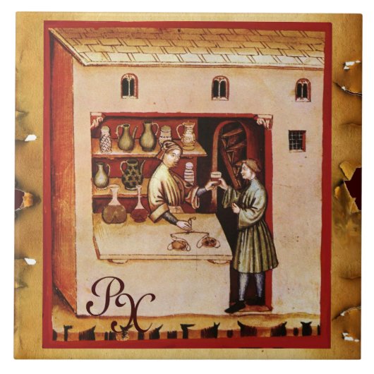 ANTIEK FARMACY Medicine, Geneesmiddelenwinkel, Mon Tegeltje (Voorkant)