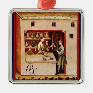 ANTIEK FARMACY Medicine, Geneesmiddelenwinkel, per Metalen Ornament
