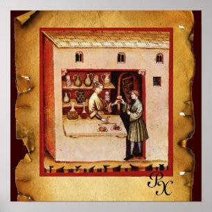 ANTIEK FARMACY Medicine, Geneesmiddelenwinkel, per Poster