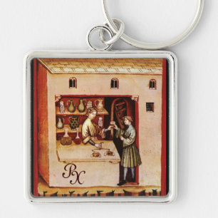ANTIEK FARMACY Medicine, Geneesmiddelenwinkel, per Sleutelhanger