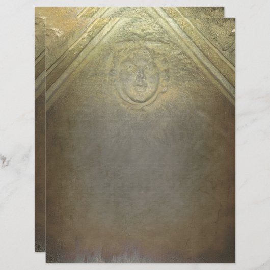 Antiek faux brons in reliëf medaillon (Voorkant / Achterkant)