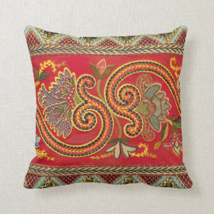 Antiek Faux Crewel elegant design Kussen