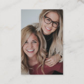 Antiek Faux Gold Shears Schaar Stylist Visitekaartje (Achterkant)