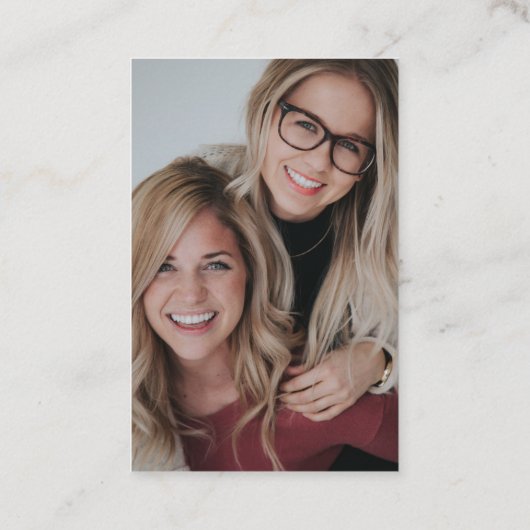 Antiek Faux Gold Shears Schaar Stylist Visitekaartje (Achterkant)