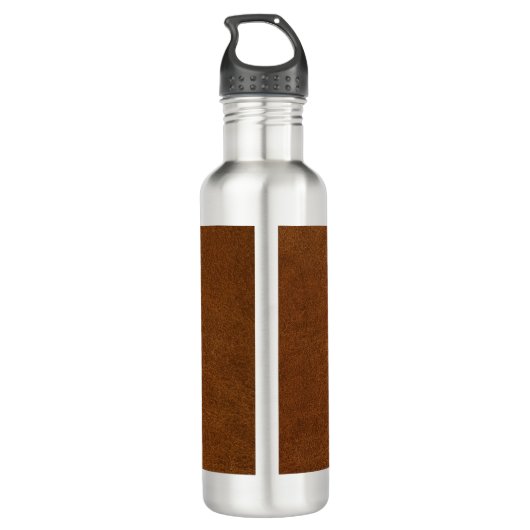 Antiek Faux-leder en goudmonogram Waterfles (Achterkant)