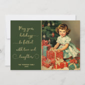 Antiek  feestdagenkaart (Voorkant)