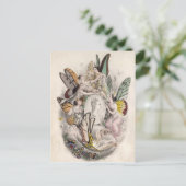 Antiek feiernymphen afdrukken briefkaart (Staand voorkant)