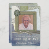 Antiek Feminine Collage Aangepaste Foto Kaart (Voorkant / Achterkant)