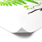 Antiek Fern Print No.1 Botanische illustratie (Hoek)