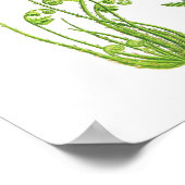 Antiek Fern Print No.7 Green Natuur Botanical Art (Hoek)