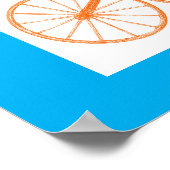 Antiek fiets  print meerkleurig patroon (Hoek)