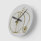Antiek fiets ronde klok (Hoek)