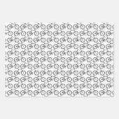 Antiek fietsen maken kunst op maat inpakpapier vel (Voorkant 3)