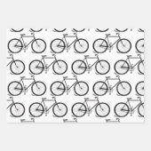 Antiek fietsen maken kunst op maat inpakpapier vel (Voorkant 2)