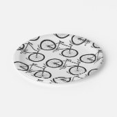 Antiek fietsen maken kunst op maat papieren bordje (Gekanteld)