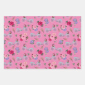 Antiek fietsen met bloemen in manden inpakpapier vel (Voorkant 3)