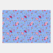 Antiek fietsen met bloemen in manden inpakpapier vel (Voorkant 2)