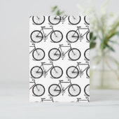 Antiek fietsen snijkunst KUSTBG-KLEUR Bedankkaart (Staand voorkant)