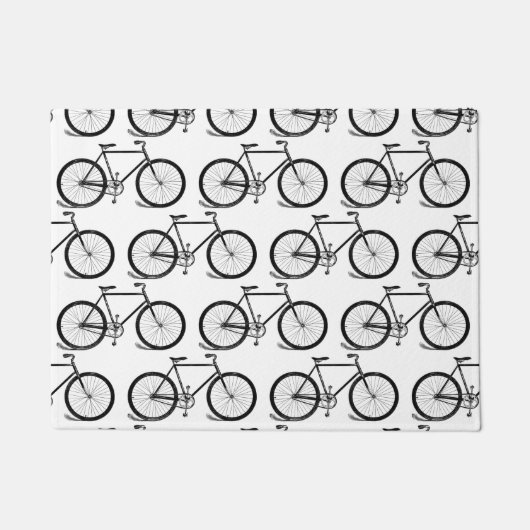 Antiek fietsen  snijkunst KUSTBG-KLEUR Deurmat (Voorkant)