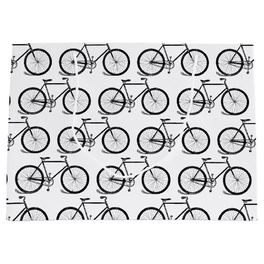 Antiek fietsen  snijkunst KUSTBG-KLEUR Groot Cadeauzakje (Voorkant)