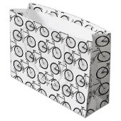 Antiek fietsen snijkunst KUSTBG-KLEUR Groot Cadeauzakje (Achterkant Gekanteld)