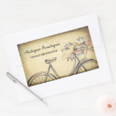 Antiek Fietsen Winkel Rechthoekige Sticker (Envelop)