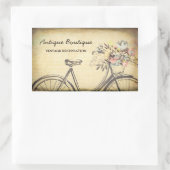 Antiek Fietsen Winkel Rechthoekige Sticker (Tas)