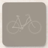  Antiek fietsenbioscoop KUSTKLEUR Bier Onderzetter (Voorkant)