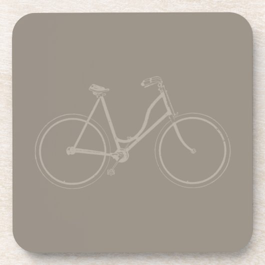 Antiek fietsenbioscoop KUSTKLEUR Bier Onderzetter (Voorkant)