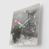 Antiek fietsenhouder vierkante klok (Hoek)