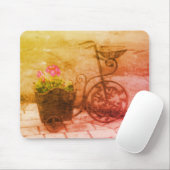 Antiek fietsventilator  zwart wit muismat (Met muis)