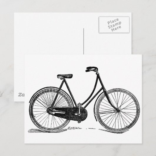  Antiek film Silhouette Illustratie Briefkaart (Voorkant / Achterkant)