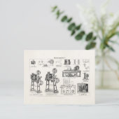  Antiek filmcamera-cinematografie Briefkaart (Staand voorkant)