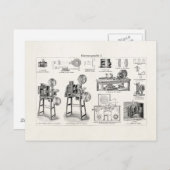  Antiek filmcamera-cinematografie Briefkaart (Voorkant / Achterkant)
