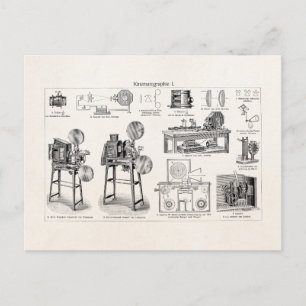  Antiek filmcamera-cinematografie Briefkaart