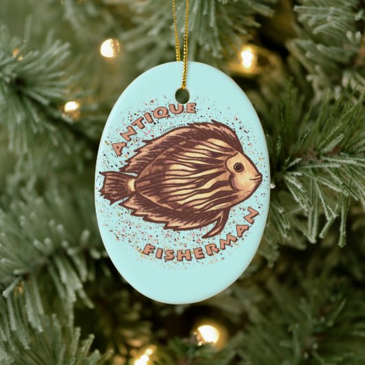 Antiek Fisherman ornament (Boom)
