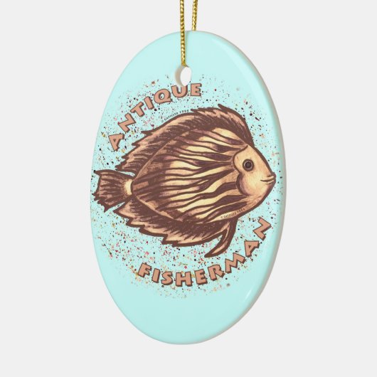 Antiek Fisherman ornament (Links)