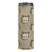 Antiek flacons met geelachtige bloesjes thermosbeker (Achterkant)