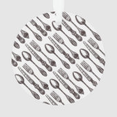 Antiek Flatware Food Business Keepomwille Artisan Ornament (achterkant)