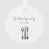 Antiek Flatware Food Business Keepomwille Artisan Ornament (voorkant)