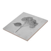  Antiek flesje (zwart en wit) Tegeltje (Zijkant)