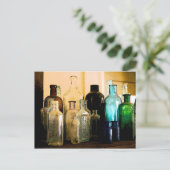 Antiek flessen briefkaart (Staand voorkant)