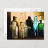 Antiek flessen briefkaart (Voorkant / Achterkant)