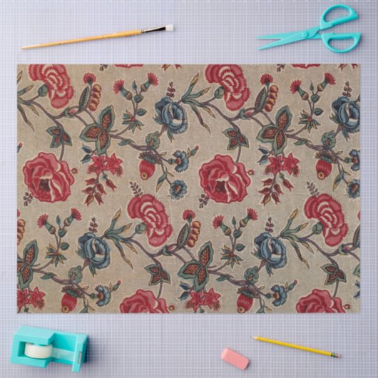 Antiek flessengebergte voor bloemenpatroon tissuepapier (Craft)