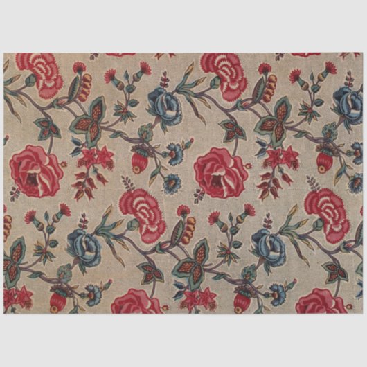 Antiek flessengebergte voor bloemenpatroon tissuepapier (Voorkant)