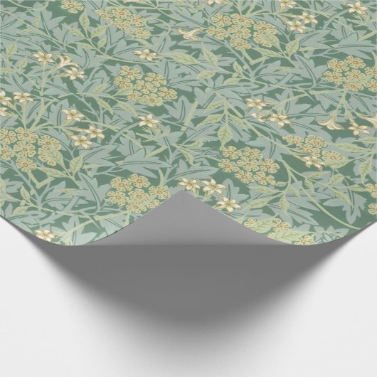 Antiek flessenpatroon groen en geel cadeaupapier (Hoek)