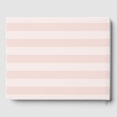 Antiek Floral | Blush Stripe Weddenschap Gastenboek (Achterkant)